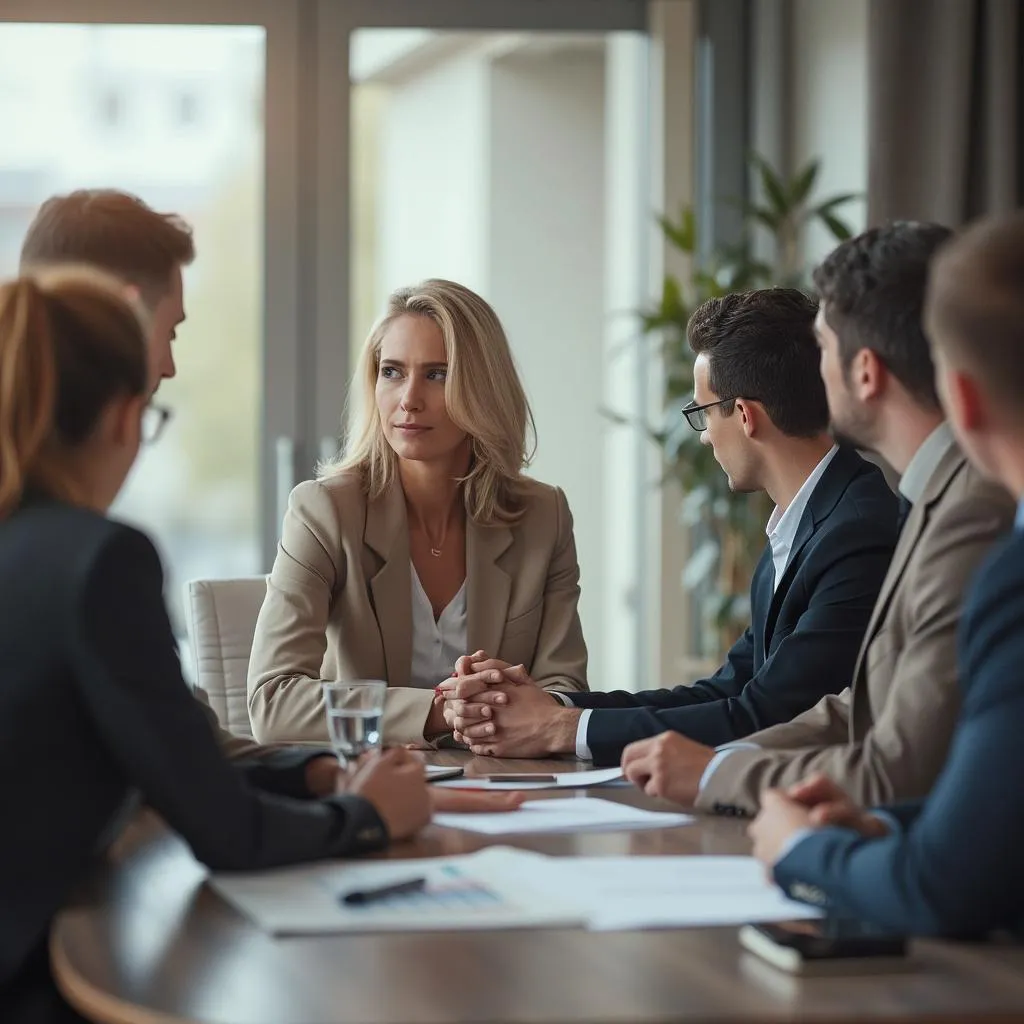 Reunión con clientes importantes